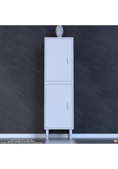 Efna Ayakkabılık - Kapaklı 4 Raf 6 Bölmeli Dar Alanlar İçin Çok Amaçlı Dolap 50 Cm Genişlik Beyaz Efna Ayakkabılık - Kapaklı 4 Raf 6 Bölmeli Dar Alanlar İçin Çok Amaçlı Dolap 50 Cm Genişlik Beyaz