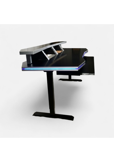 Monodesk Premium Edition Stüdyo Masası Mat Siyah 200 Cm.