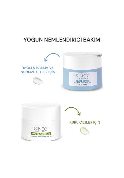 Sinoz Avokado Bomb Canlandırıcı ve Nemlendirici Yüz Bakım Kremi 50 ML Sinoz Avokado Bomb Canlandırıcı ve Nemlendirici Yüz Bakım Kremi 50 ML