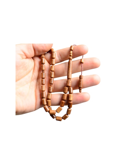 Kapsül Kesim 9x6 Mm Kuka Sistem Püsküllü Tesbih Kahverengi