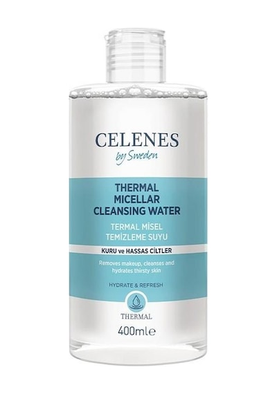 Celenes Thermal Misel Kuru Ve Hassas Ciltler İçin Yüz Temizleme Suyu, 400 Ml