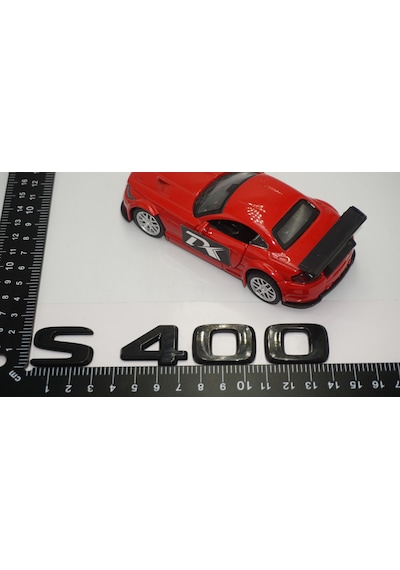 S 400 Bagaj Parlak Siyah ABS 3M 3D Yazı Logo