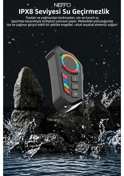 Intercom K06 Motosiklet Kask Kulaklık Bluetooth 5.4 Kablosuz Motor Kulaklık Stereo Müzik Çalar