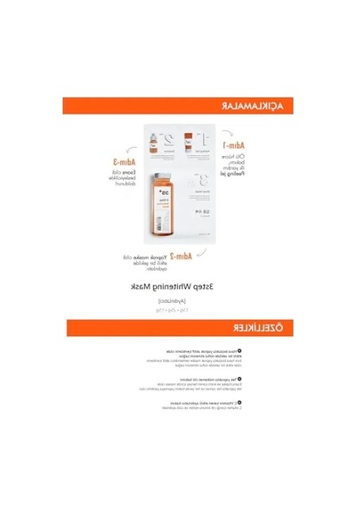 3 Aşamalı Aydınlatıcı Maske - Cilt Tonunu Dengeleyici