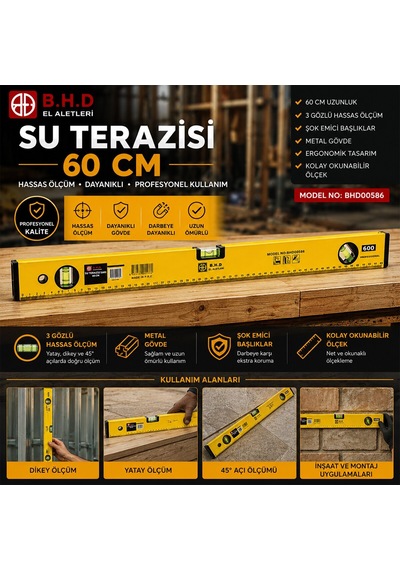 Kinetex Ktx-1121 Su Terazisi 60cm Turuncu Metal
