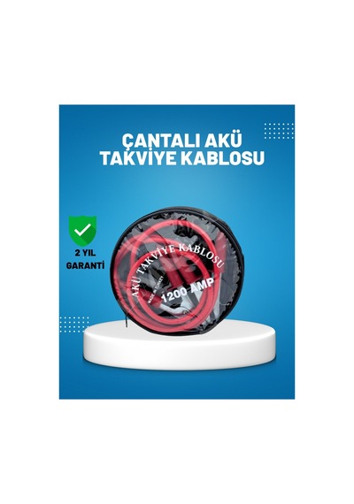 1200 Amper Akü Takviye Kablosu 2 Metre İzoleli Bakır Uçlu - Hs08376980-8627