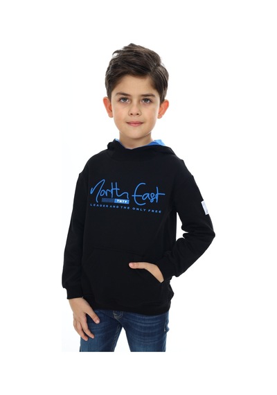Toontoy Kids Toontoy Erkek Çocuk Relax Fit Kapüşonlu Cepli Hafif Düşük Omuz Baskılı Sweatshirt - 2 İplik Siyah Toontoy Kids Toontoy Erkek Çocuk Relax Fit Kapüşonlu Cepli Hafif Düşük Omuz Baskılı Sweatshirt - 2 İplik Siyah
