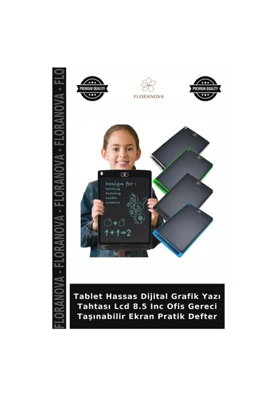 Tablet Hassas Dijital Grafik Yazı Tahtası Lcd 8.5 Inc Ofis Gereci Taşınabilir Ekran Pratik Defter