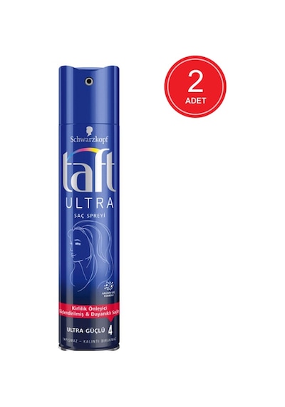 Taft Ultra Güçlü Saç Spreyi 2 x 250 ML