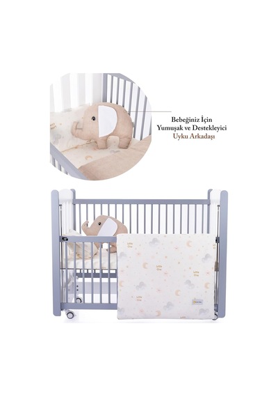 Little One 5'li Oyun Parkı Beşik Uyku Seti - Bej Genel