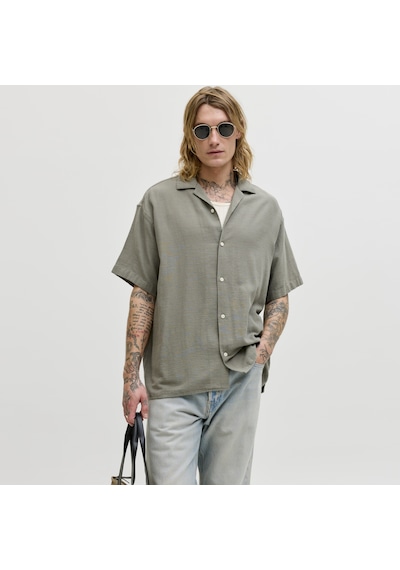 Jack & Jones Erkek Resort Yaka Gömlek - Liam - 12288912 Vetiver