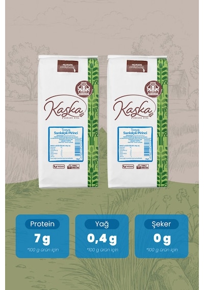 Kaşka Tosya Sarıkılçık Pirinci 2 KG