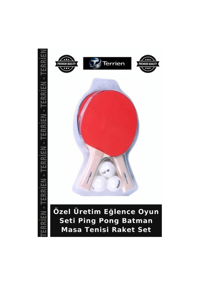 Özel Üretim Eğlence Oyun Seti Ping Pong Batman Masa Tenisi Raket Set