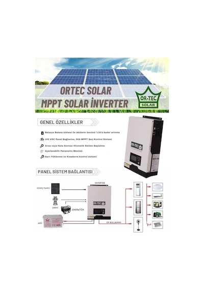 Ortec 1kw 12v Mppt Akıllı Inverter