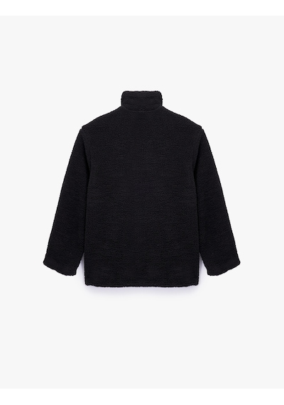 Koton Uzun Kollu Cepli Fermuarlı Dik Yaka Oversize Peluş Mont Siyah 6wak20291ew Siyah Koton Uzun Kollu Cepli Fermuarlı Dik Yaka Oversize Peluş Mont Siyah 6wak20291ew Siyah