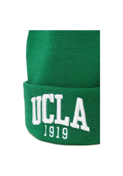 Ucla Lanıta Yeşil Bere Nakışlı - Unisex Bere Yeşil