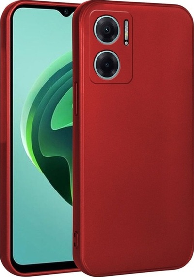 Xiaomi Redmi Note 11e Kılıf Zore Biye Silikon Kırmızı