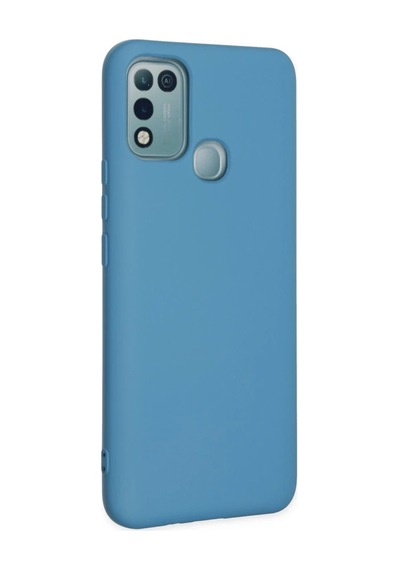 İnfinix Hot 10 Play Kılıf Nano İçi Kadife Silikon - Mavi 0.2M-Çok Renkli