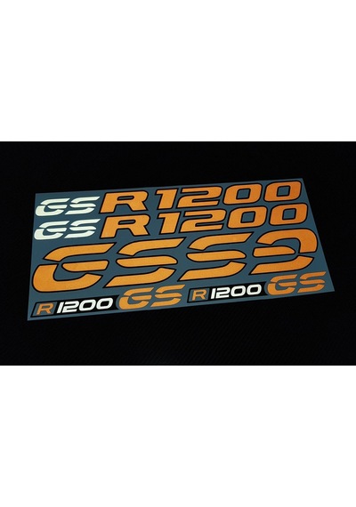 Bmw R1200 Gs Reflektifli Turuncu Adventure Sticker Set