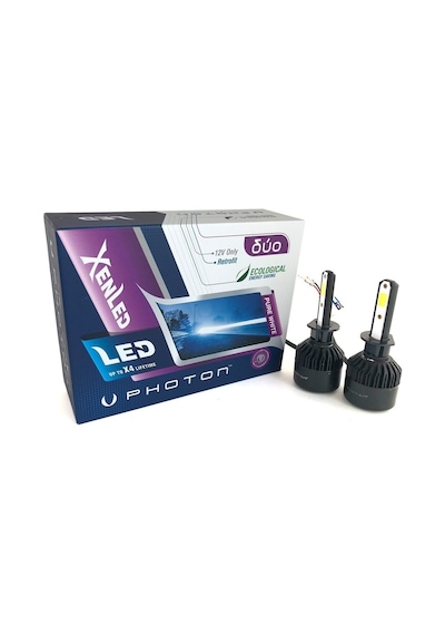 H1 Photon Duo Led Xenon Beyaz Işık 12V H1 Led Xenon Şimşek Etkili