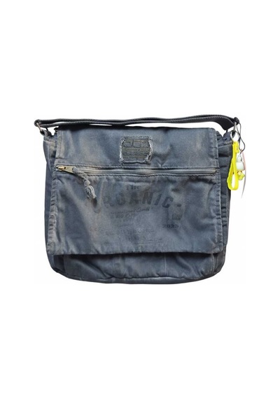 Old Cotton Cargo Mulater Bag Oil Postacı Çantası Siyah