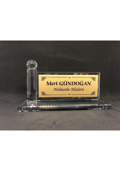 Cam İsimlik Çubuk Cam Kişiye Özel