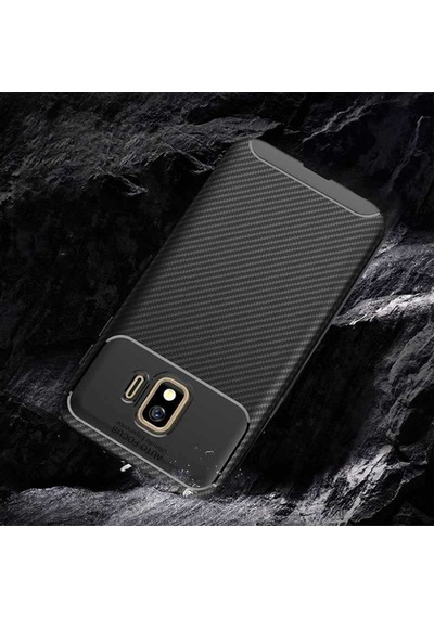 Samsung Uyumlu Galaxy J2 Core Kılıf Zore Negro Silikon Kapak Kahverengi