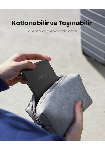 Ugreen Yükseklik Ayarlı Telefon Tutucu Standı, Siyah, 80903 Siyah