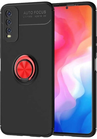 Vivo Y11S Kılıf Zore Ravel Yüzüklü Silikon Kılıf