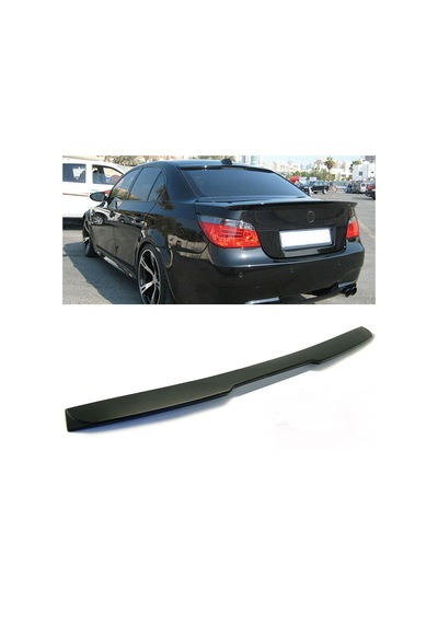 BMW E60 2004-2012 PLASTİK BOYASIZ M4 STYLE CAM ÜSTÜ SPOİLER