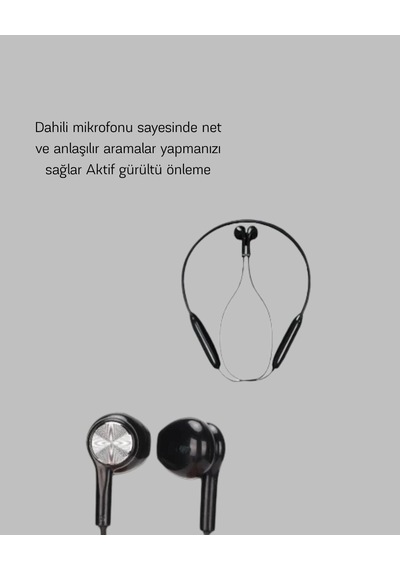 Anc Özellikli Kablosuz Bluetooth Kulaklık Gürültü Engelleme Eller Serbest Arama Mh-hs6033-5584