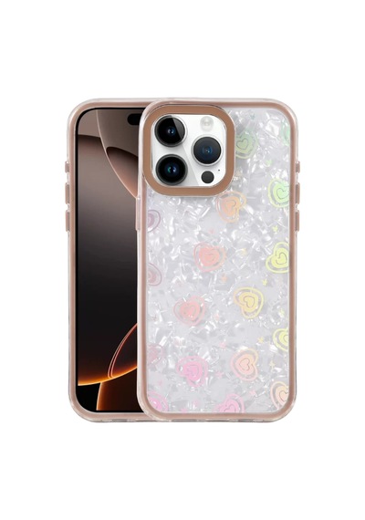 Newface Apple İphone 16 Pro Max Lumi Desenli Kapak - Çöl Titanyum Çok Renkli