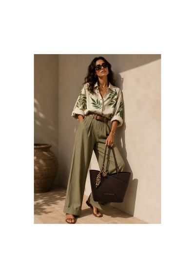 Just Polo Kahverengi Kadin Omuz Cantasi 3'lu Set Gunluk Shopper Canta Krem