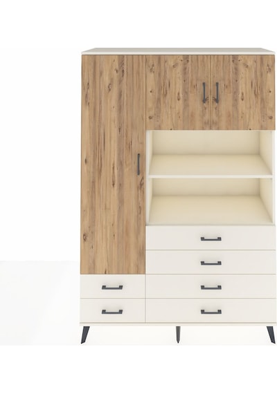Hyperion Dolap 8 Raflı 6 Çekmeceli 3 Kapaklı 132x44x195 Aytaş... Aytaşı