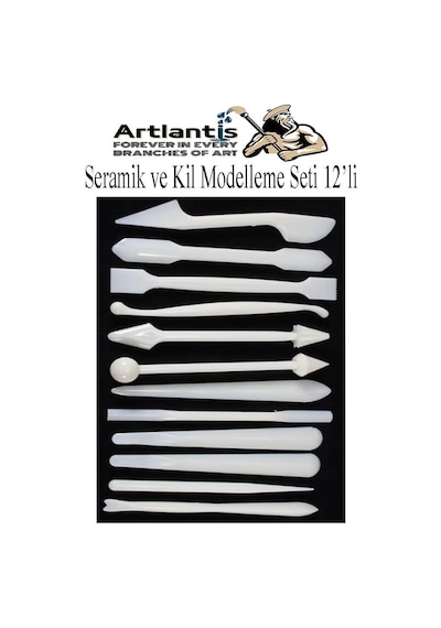 Seramik Kil Çömlek Modelleme Seti 12 Parça 1 Paket Polimer Kil Şekillendirici Modelaj Oyma Temi