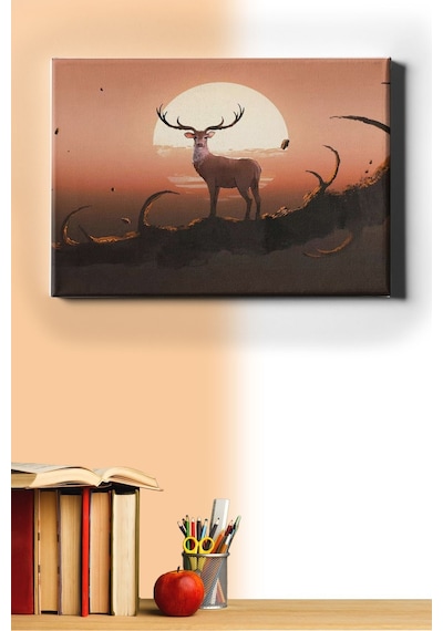 Webstyle Sayılarla Boyama Seti Kasnaklı Ceylan 40 X 50 Cm