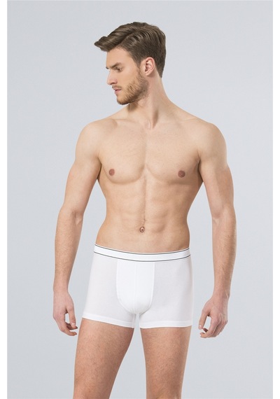 Türen 175 Erkek 3'Lü Boxer-Beyaz&Sıyah&Grı - 2Xl