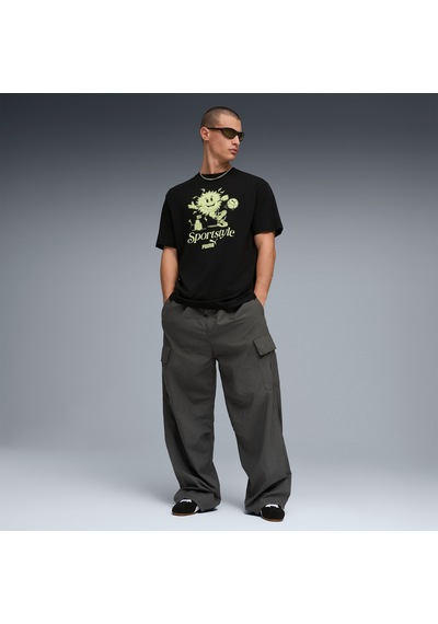 Puma Graphic Erkek Siyah T-shirt 691781