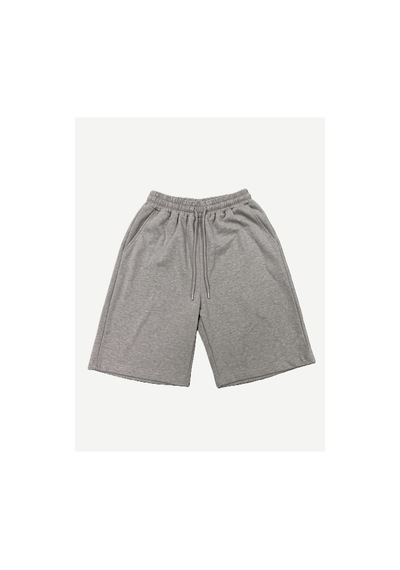 Machi Makiteks Erkek Mavi Gri İkili Rahat Kesim Beli Lastikli Cepli Penye Şort Günlük Basic Rejenere Sweat Bermuda Gri - Mavi