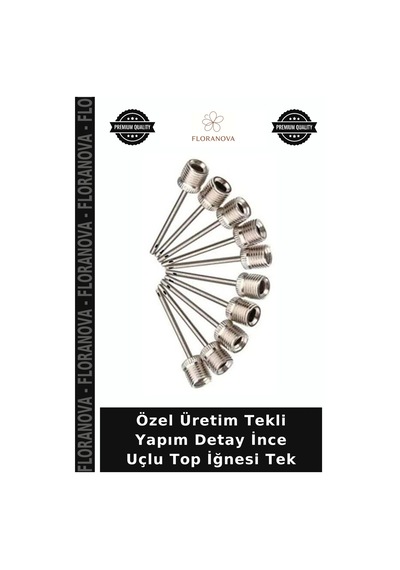 Özel Üretim Tekli Yapım Detay İnce Uçlu Top İğnesi Tek Belirtilmemiş