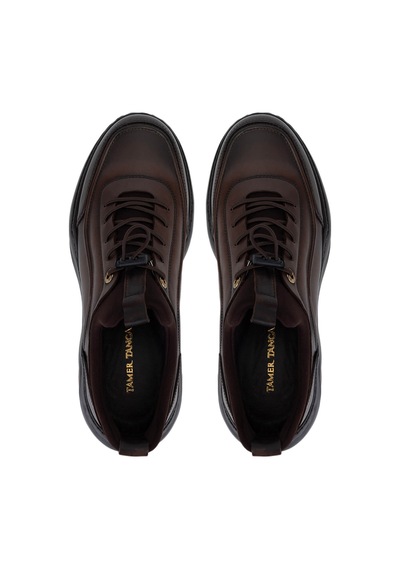 Tamer Tanca Erkek Hakiki Deri Kahve Sneakers & Spor Ayakkabı 298 3138-2527 Erk Ayk Sk25-26 Kahve Slvr Alkl Kahve
