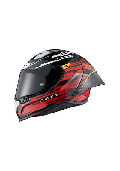 Nexx X.r3r Glıtch Racer Karbon Kırmızı-beyaz Kask Kırmızı
