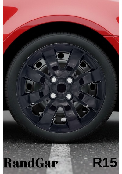 Seat Altea 15 İnç Jant Kapağı 4 Adet Siyah S102 Rand
