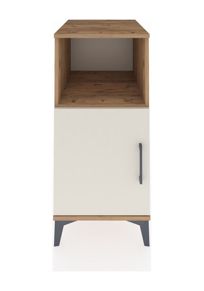 Kronos Komodin 2 Raflı Tek Kapaklı 44x59x96 Çam-aytaşı Atlas Çam