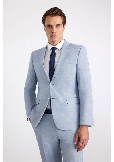 Süvari Saks Mavi Slim Sivri Yaka Düz Bezayağı Torba Cep 6 Drop Takım Elbise Stk1020000004-m05 Süvari Saks Mavi Slim Sivri Yaka Düz Bezayağı Torba Cep 6 Drop Takım Elbise Stk1020000004-m05