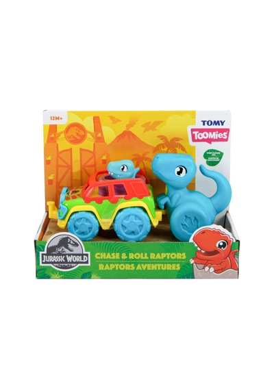 73251 Tomy - Jurassic World Dino Ve Renkli Araç +12 Ay