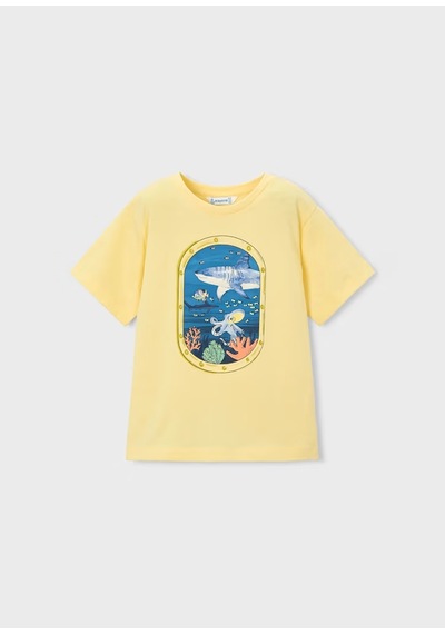 Mayoral Erkek Çocuk T-shirt 3079 Sarı