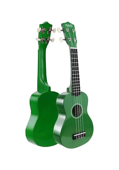 Midex Ukx-901gr Yeşil Soprano Ukulele Askı Çanta Metod Pena