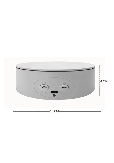 Schulzz 13 Cm Panorami V2 Mini Ai Stant 360 Dönen Çekim Ve  Ürün Sunum Standı 4 Kg Kapasiteli Beyaz 13cm