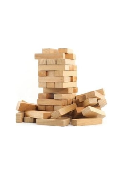 Jenga. Denge Oyunu. 54 Parça